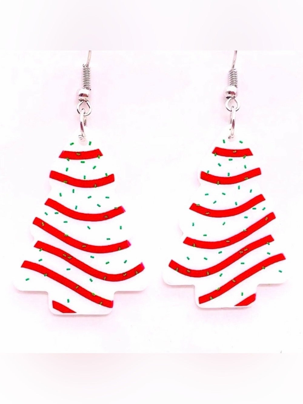 Sugar Cookie Christmas Tree Earrings